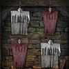 Halloween Hanging Ghost Skeleton Props Scary Creepy Haunted House Decorations Outdoor Yard Tree Horror Reaper Party Supplies DIY