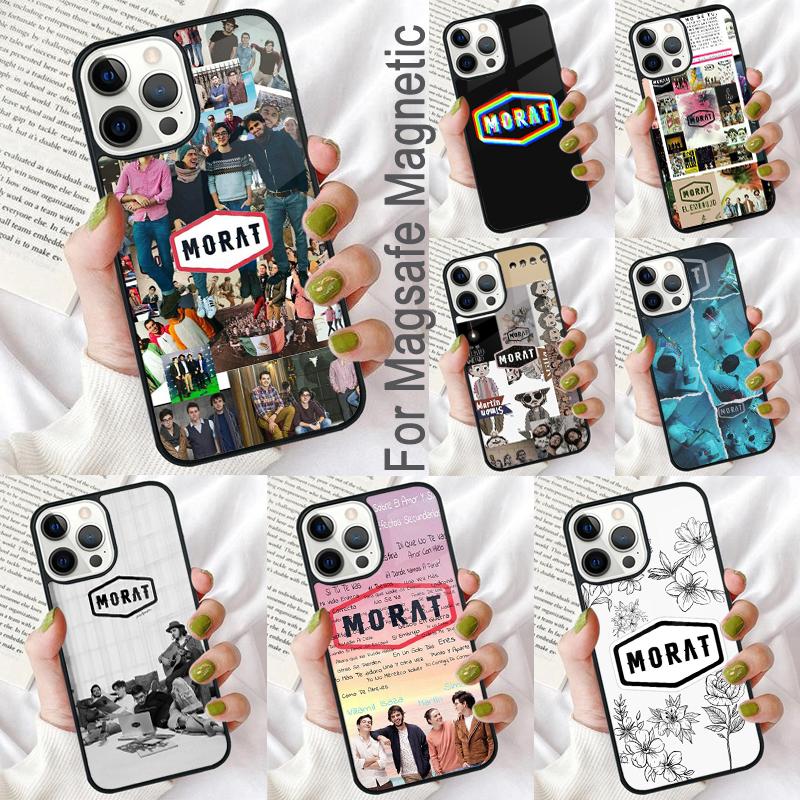 Morat Band Soft Phone Case for iPhone 17 Air 16e Pro max 15 Pro 13 14 Plus 11 12 MagSafe Magnetic Coque