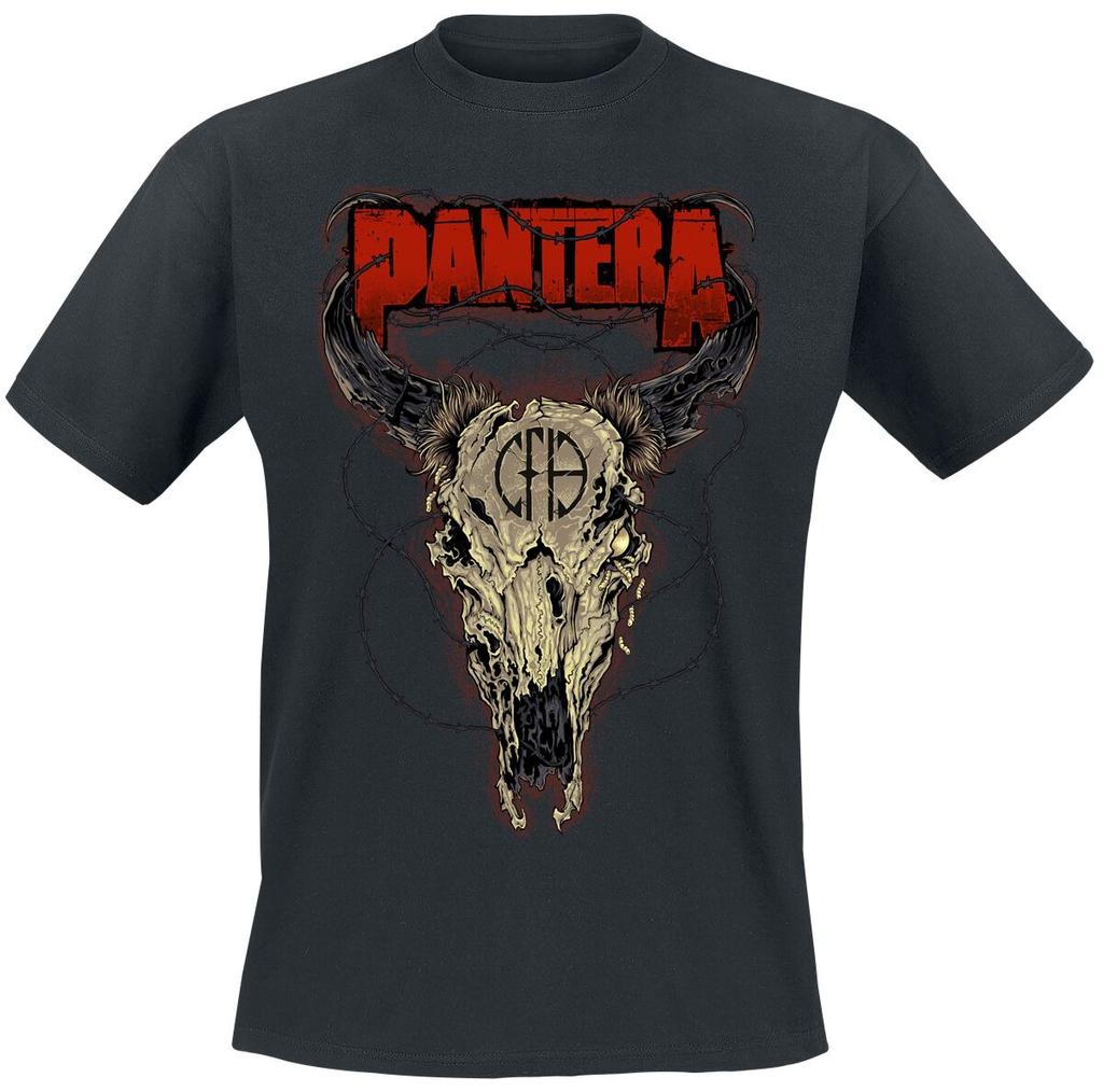 Hot 2026 Pantera Logo Art Pattern Metal Band TShirt Casual Street Style Cotton TShirt Suitable For Both Unisex And Unisex