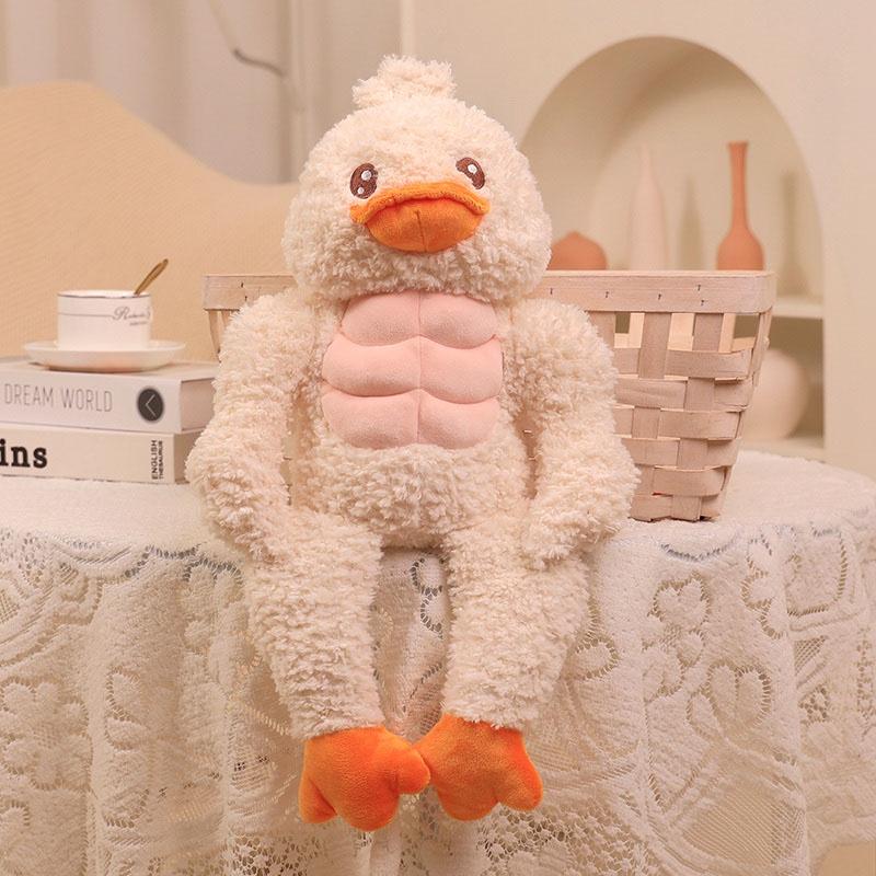 Muscle Frog Duck Plush Toy Fitness Stuffed Doll Gift For All Ages