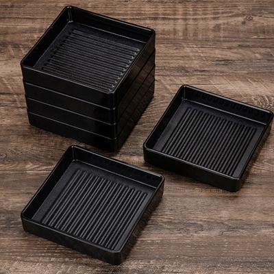 Creative Melamine Square Bbq Plate Multi-Function Food Serving Platter Restaurant Tableware Restaurant Food Plate