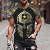 US Military 3D Printed T-shirt Summer Casual Quick Drying Short Sleeved Sports Top Men's T-shirts