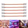 10pcs 3Pin LED Light Strip Connectors 8mm/10mm LED Tape Light Connector  For Party