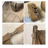 Genuine Leather Evelyn Crossbody Tote - Women's Cowhide Bag with Wide Shoulder Strap