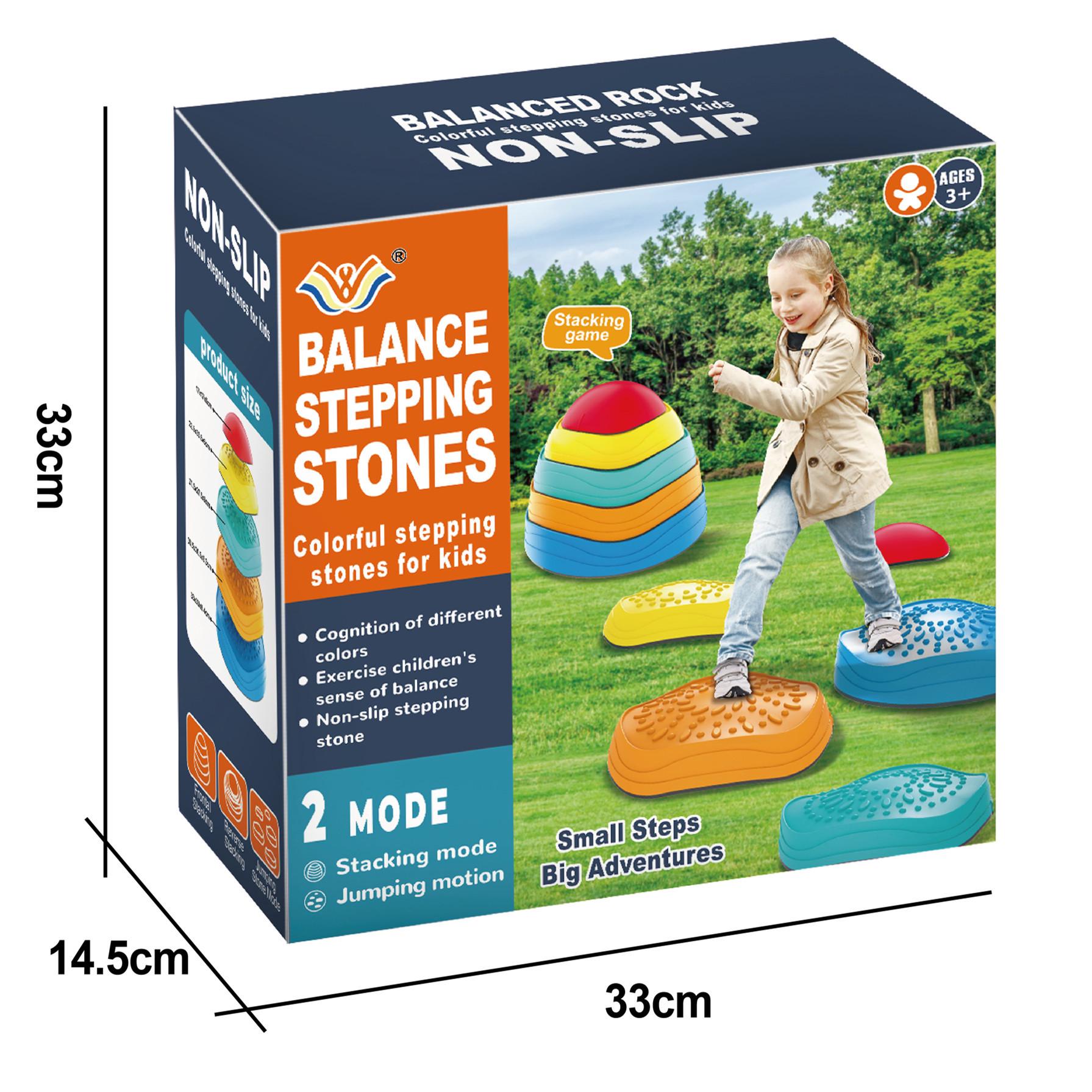Rainbow River Stone Toy: Sensory Balance Exercise for Kids