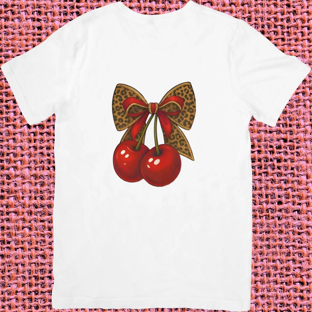 Cherry Children's Children's T Children's T-shirt cute fashion Graphic tee for wo