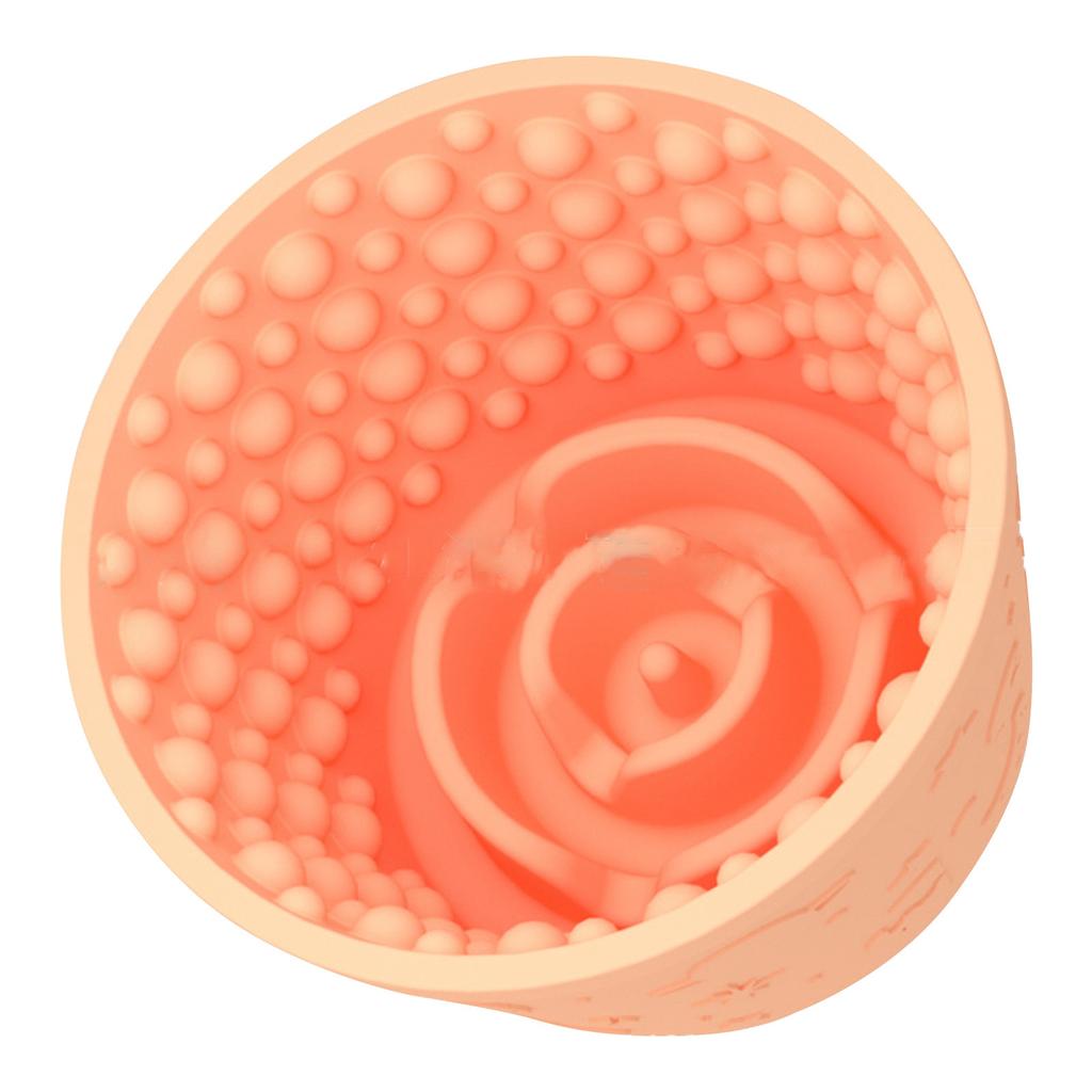 Dog Lick Bowl, Anxiety Relief Dog Licking Mat Freezer Dispenser, Non-Slip Anti-Choking Silicone Slow Feeder Lick Bowl For Small Dogs