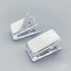 20pcs Self Adhesive Clips Tapestry Hangers for Hanging Storage Photo Spring Loaded Mini Transparent Single-sided Adhesive Clip