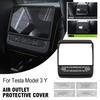 For Tesla Y Highland Juniper Rear Center Console Air Vent Cover Vent Outlet Dust Cover Car Styling Interior Accessories D9r9
