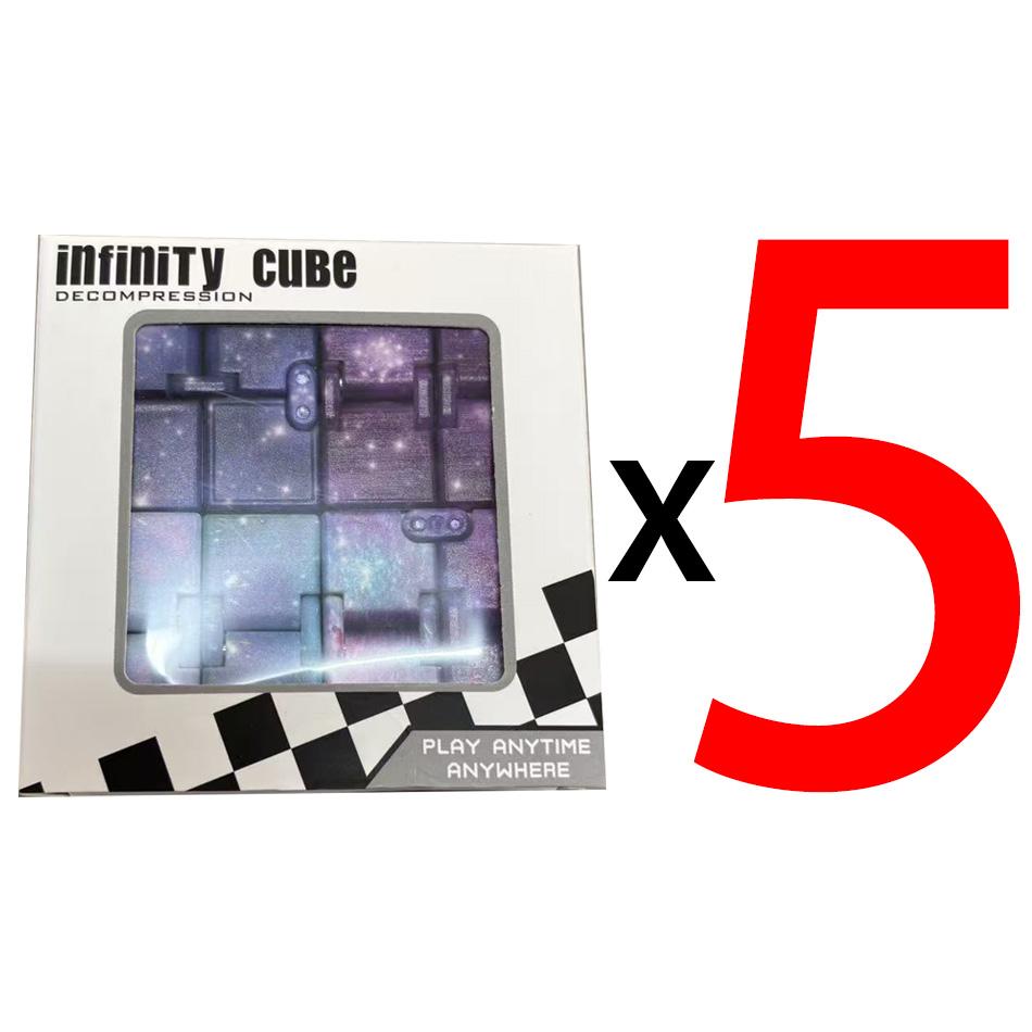 Magic Infinity Cube Flip - Fingertip Game Puzzle Toy For Adhd Anxiety Autism Hand Fidget Toy Antistress Finger Game For Children
