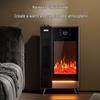 ZISIZ Smart Voice Humidifying Heater with 3D Flame Effect
