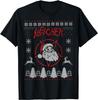 Sleigher Weihnachtsmann Hässlicher Weihnachtspullover Heavy Metal Musik T-Shirt Neu 100% Baumwolle Rundhalsausschnitt Kurzarm Lässiges Herren T-Shirt