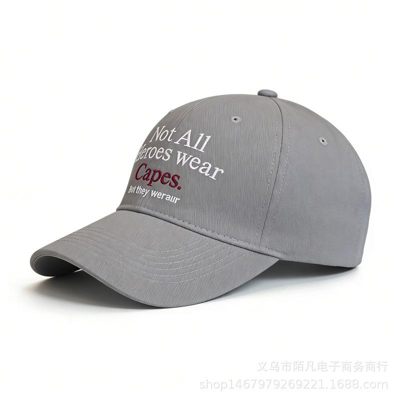 Spring and summer new letter embroidered baseball cap men's and women's fashion versatile trend sun hat travel sun protection cap
