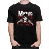 Custom Horror Punk Rock Misfits Skull Tshirts for Men Short Sleeve T Shirt Fashion Tshirt Slim Fit 100 Cotton Tee Gift Idea
