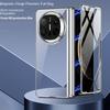Electroplated Frame Transparent Magnetic Hinge Glass Protective Film Case For Huawei Mate X6 Mate X5 X3 Camera Protect Cover