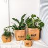 Eco-Friendly Washable Thickened Kraft Paper Bags-Multi-Purpose Storage Organizers for Desktop, Kitchen Countertop & Organization