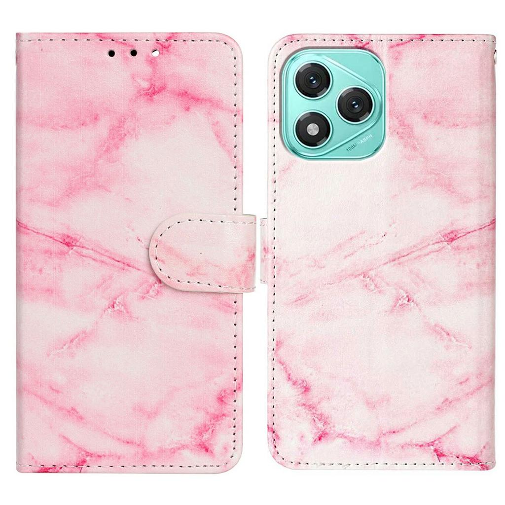 For Honor 400 Lite 5G Stand Case Marble Painted Folio Flip Leather Wallet Phone Cover