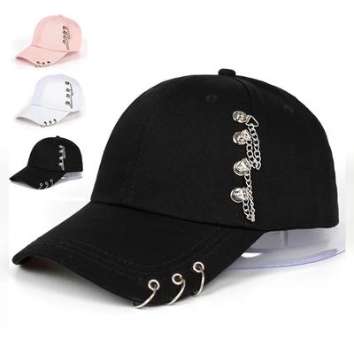 Unisex Side Iron Ring Baseball Caps Outdoor Adjustable Spring And Autumn Casual Sunscreen Hat