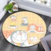 Doraemon2 Round Area Rug,Carpet Rug for Living Room Bedroom Sofa Playroom Decor,Non-slip Floor Mat