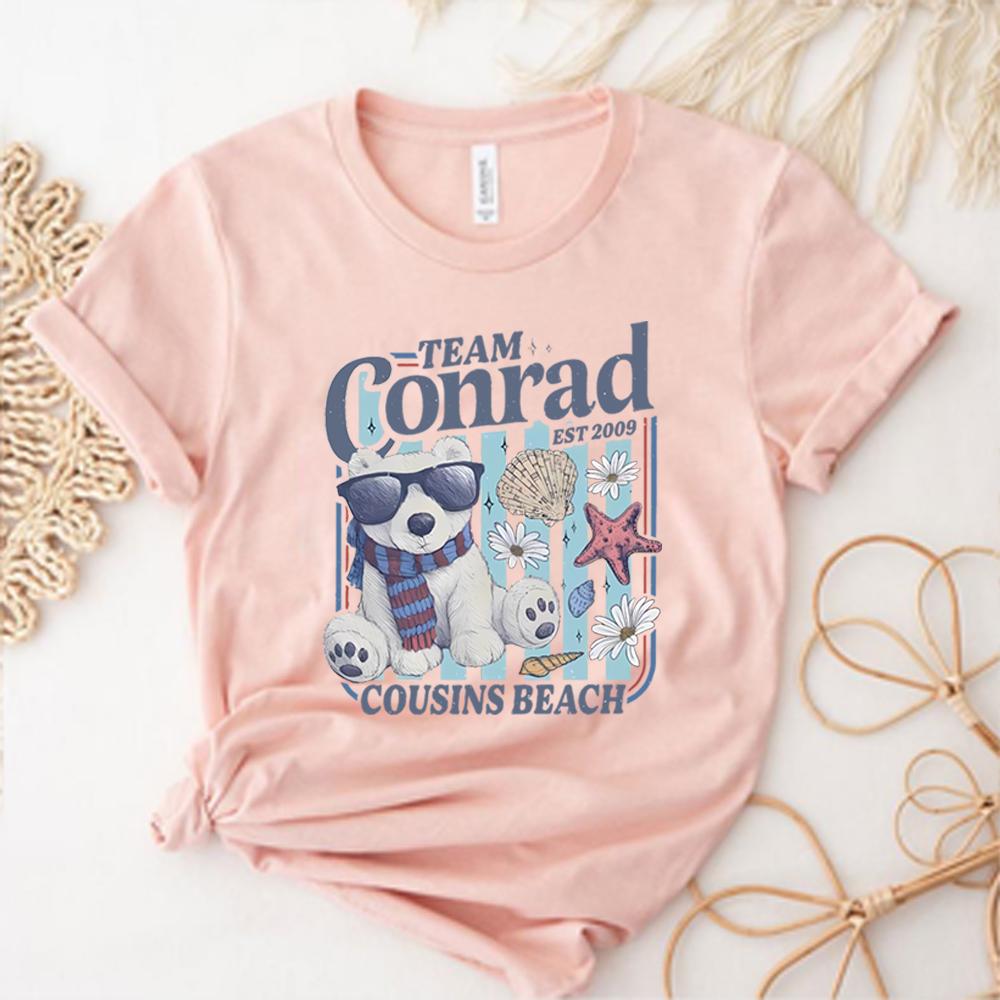 Team Conrad Junior Mint Bear T Shirt Summer I Turned Pretty Tshirt TSITP Shirt Cousins Beach Shirts Summer RoUnisexce Book Tops
