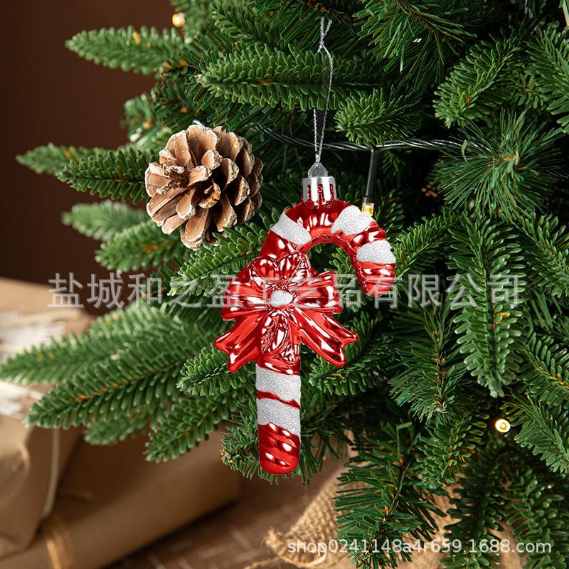 Weihnachtsbonbon-Dekorationen Hängende Bonbon-Ornamente mit Schnur zur Weihnachtsdekoration Weihnachtsbaumschmuck