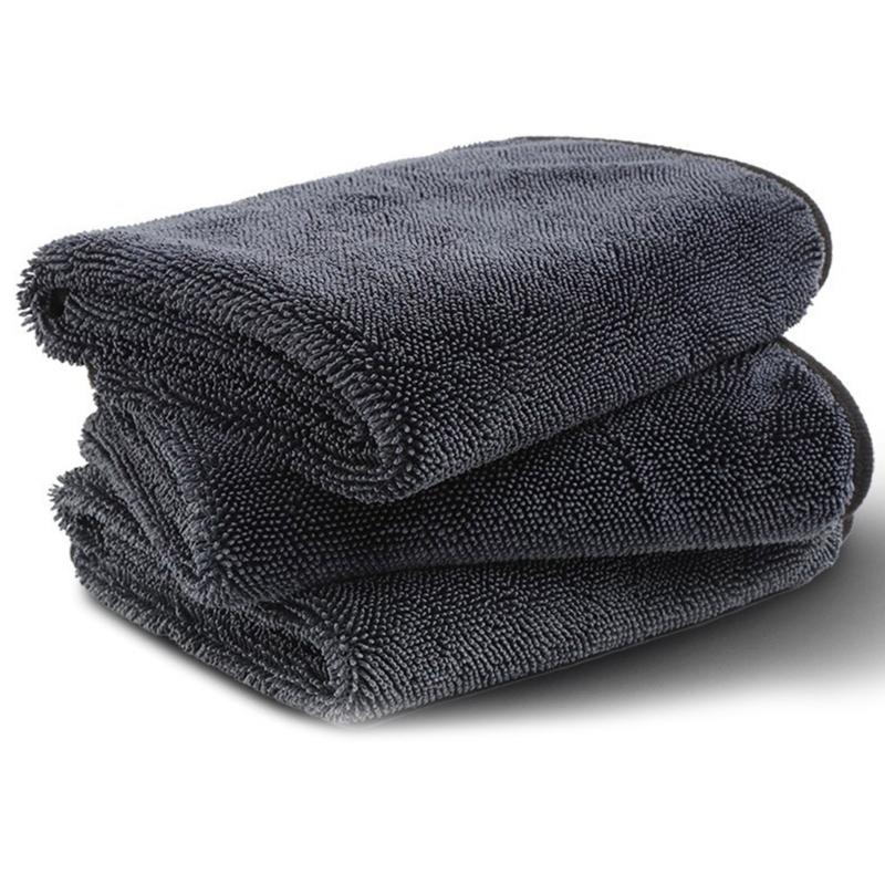 Large Scratch Free Microfiber Car Drying Towel Super Absorbent Towel Double Layer Towel for Car Motorcycle & Bicycles