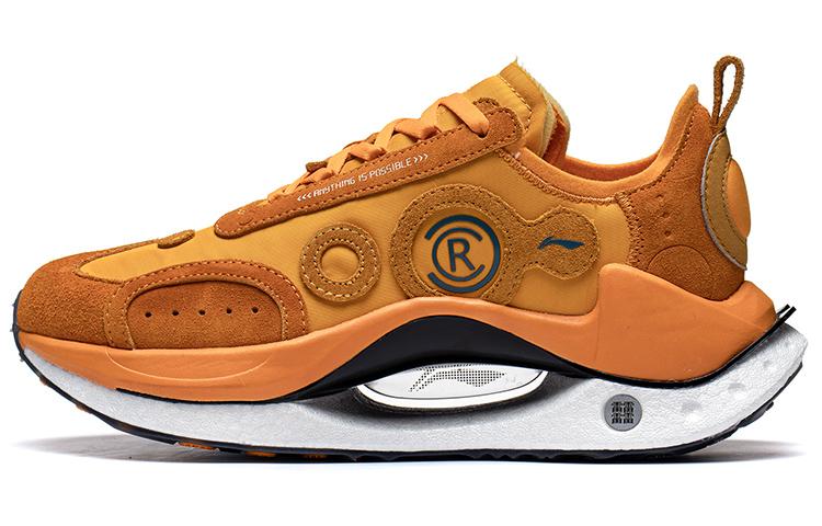 Li Ning Shadow CRC Скользкие Устойчивые к истиранию Низкие Повседневная обувь Мужская Маргаритка Оранжевый AZGT017-6 41
