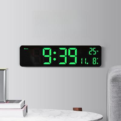 10-calowy nowy prosty wielofunkcyjny zegar ścienny zegar LED cichy chód wiele budzików 6625D