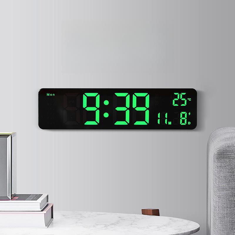 10-inch new simple multi-function wall clock LED clock silently walk multiple alarm clocks 6625D