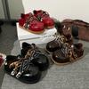 Autumn and Winter Dirt-resistant, Ugly and Cute Big-headed Single Shoes for Women's New Super-fire Comfortable Soft-soled Casual Leopard Print