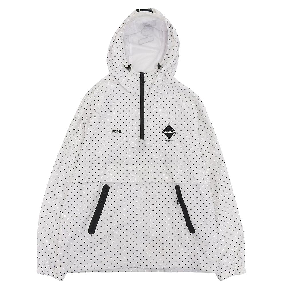 F.C.Real Bristol Men's Multi Pattern Jacket, White, XL, FCRB-210012 Jacket XL whiteUsed