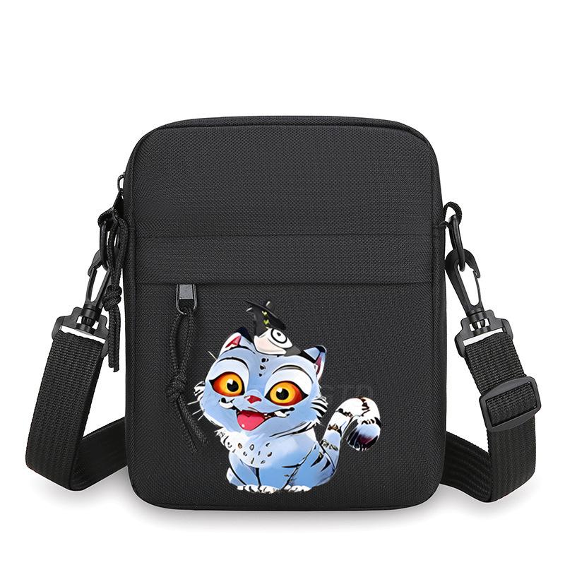 Animation Cartoon Shoulder Bag, Lightweight And Versatile Mobile Phone Bag, Simple Travel Messenger Bag