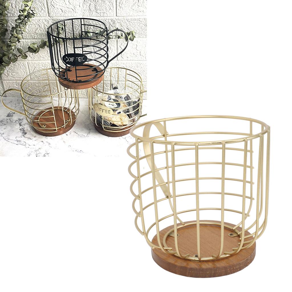 Mug Shape Coffee Pod Holder Coffee Capsule Storage Basket for Counter Coffee Bar Tabletop Kitchen Living Room