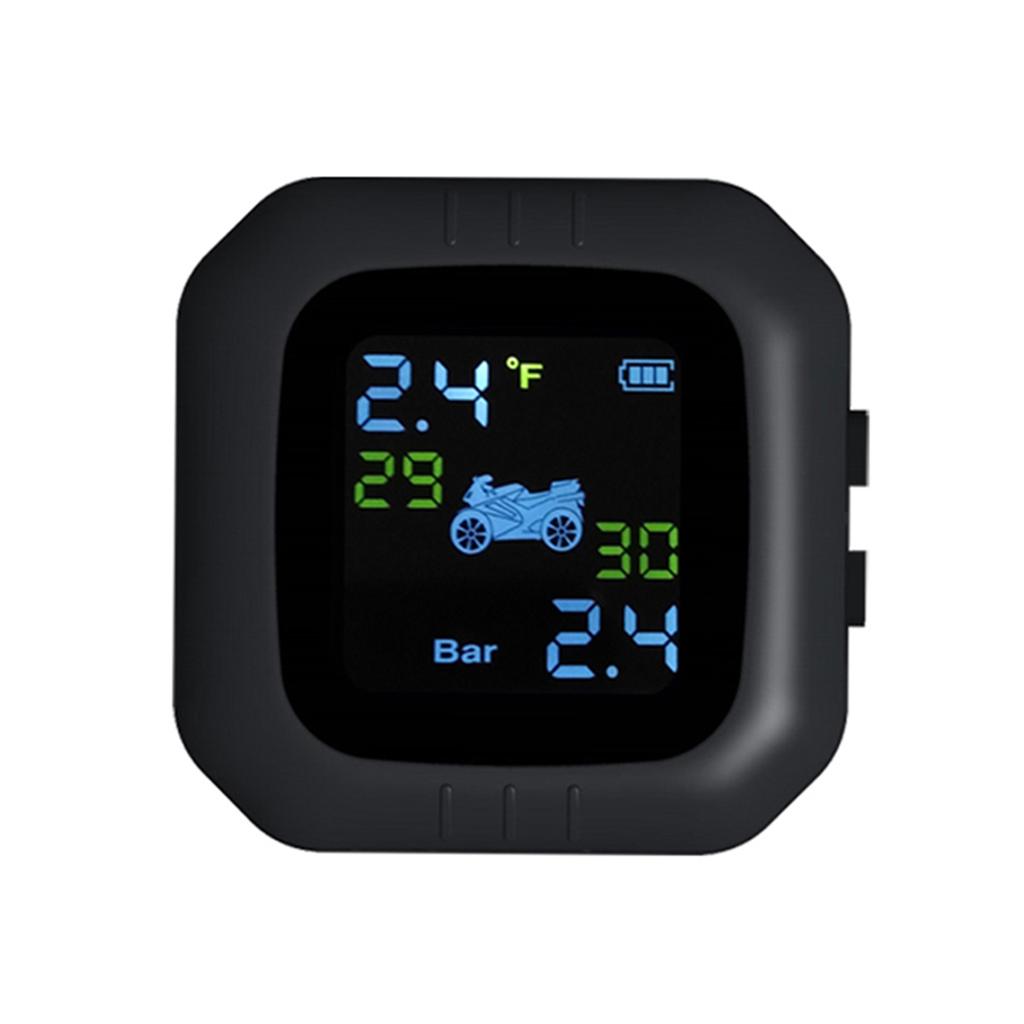 Cordless TPMS Motorcycle Tire Pressure Monitoring System 2 External Sensor Moto Tools