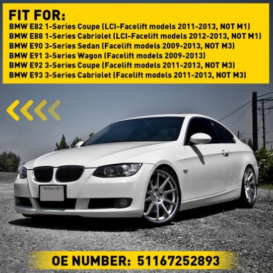 51167252893 Mirror Glass Driver Left Side Heated For BMW E88 E82 E90 E91 E92 E93