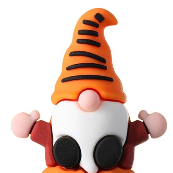 Halloween Mini Gnome Figurine Miniature Pumpkin Gnome Statue Tiny Tabletop Ornaments for Home Garden Landscape Decor