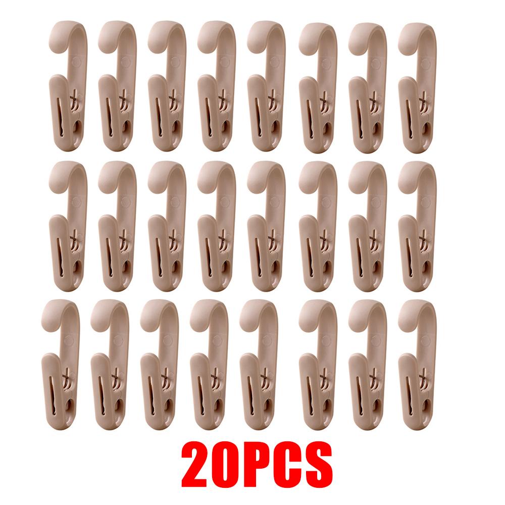 Multi-Purpose Hook Clothes Clip Plastic Clothes Hanger Beach Towel Rack Clothing Store Home Clothespins Socks Clip Hanging Hook