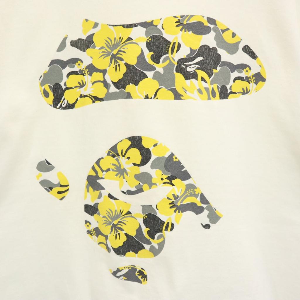 A BATHING APE made in Japan Print Short sleeve T-shirt S white Men's Used