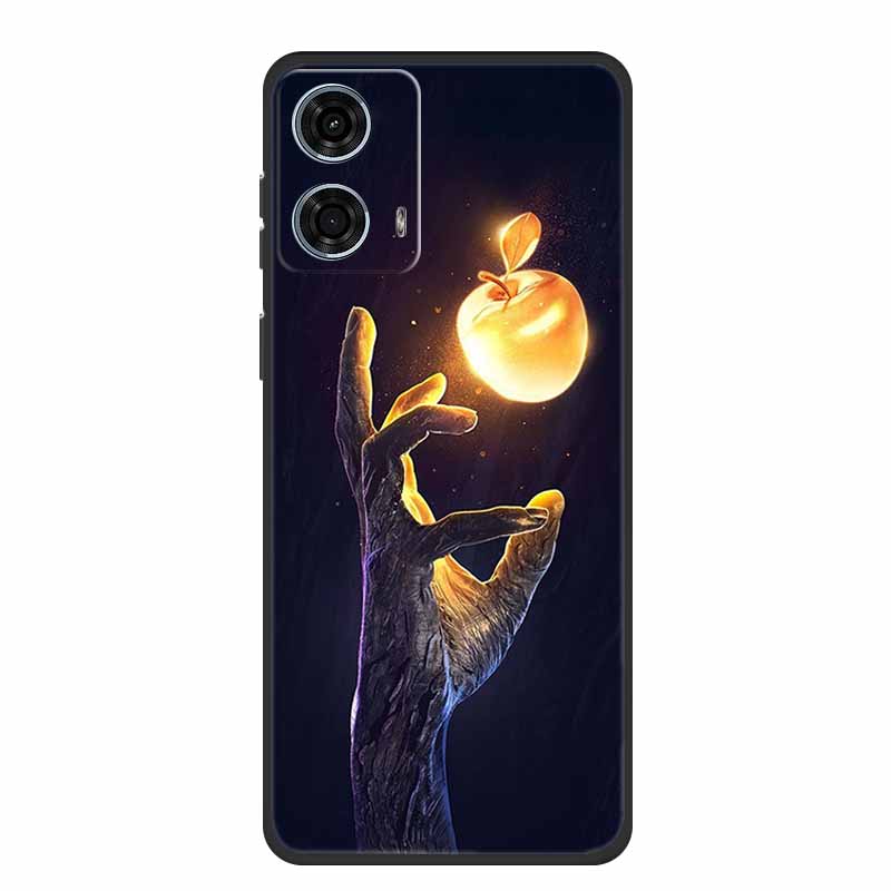 Pentru Motorola Moto G24 Power Carcasă Silicon Lup Leu TPU Moale Carcasă Telefon Pentru Moto G24 Power Capac Spate Desene Animate Carcasă Rezistentă la Șocuri