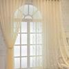 Modern Bedroom Dream Curtains Simple Gauze Curtain Embroidery White Window Screen Balcony Bay Window Partition Living Room Blackout
