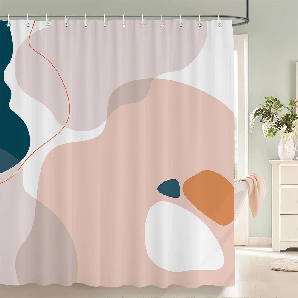 Flower Shower Curtain Bathroom Waterproof Polyester Shower Curtain Floral Printing Curtains for Bathroom Shower with Hooks