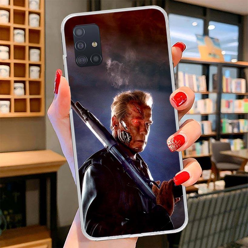 Arnold Schwarzenegger Terminator Cover Phone Case For Samsung Galaxy A12 A22 A32 A52 A72 A02S Phone Case Note 20 Ultra 10 S10 Pl