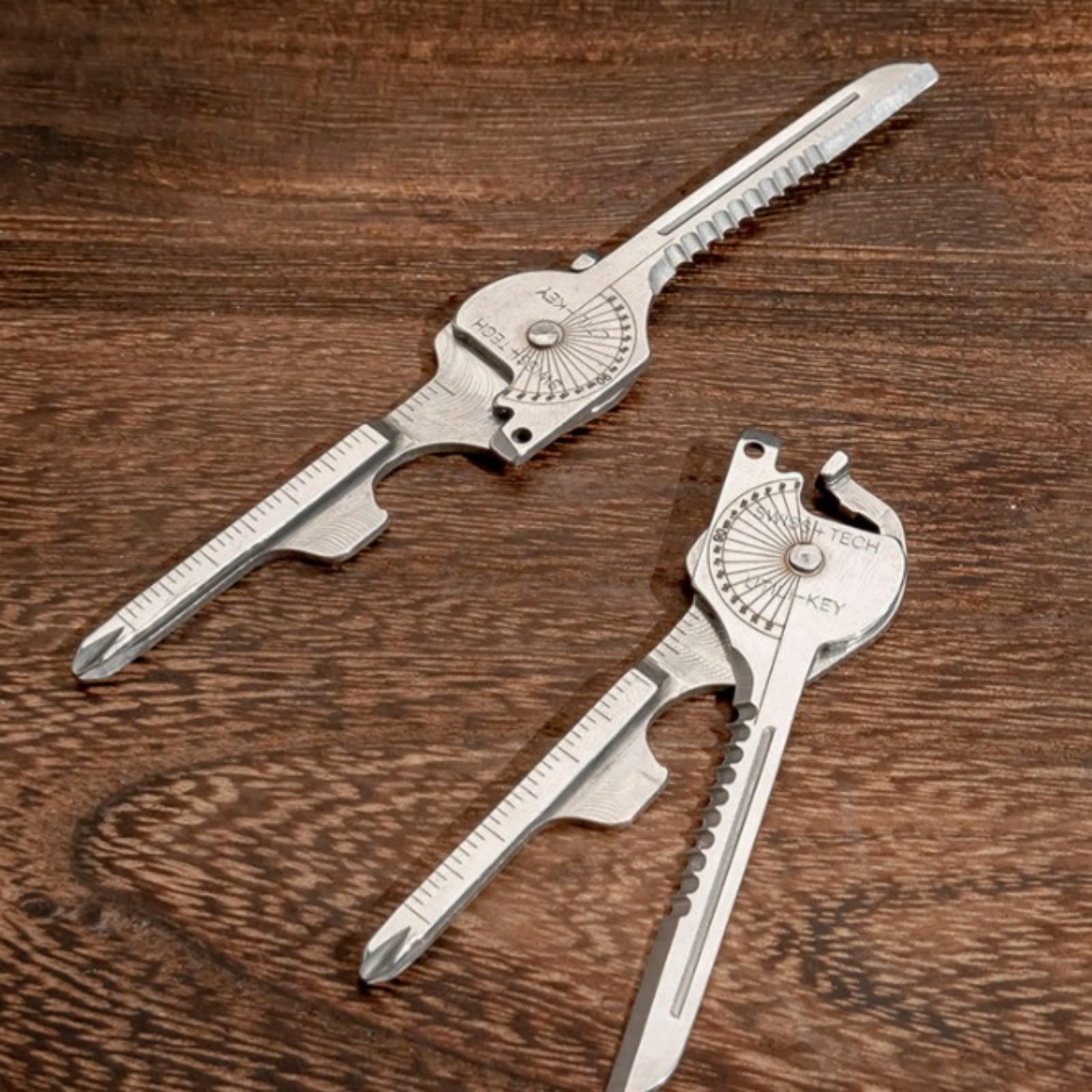 

Outdoor Multi-tool Set, Bottle Opener, 8-in-1 Keychain One Size білий