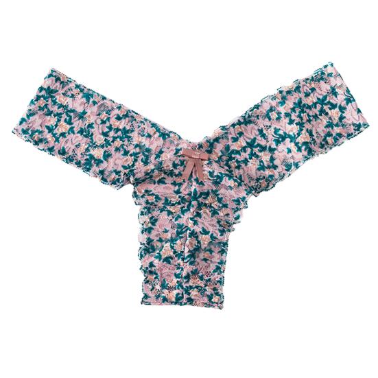 

Женские трусики с цветочным кружевом, бесшовные, с бантом, с низкой талией, тонкие, быстрые M зелёный