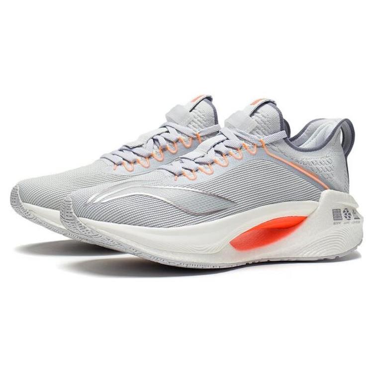 Li Ning Shadow Essential Abrasion Resistant Breathable Low top Running Shoes Men's Gray ARRT007-3