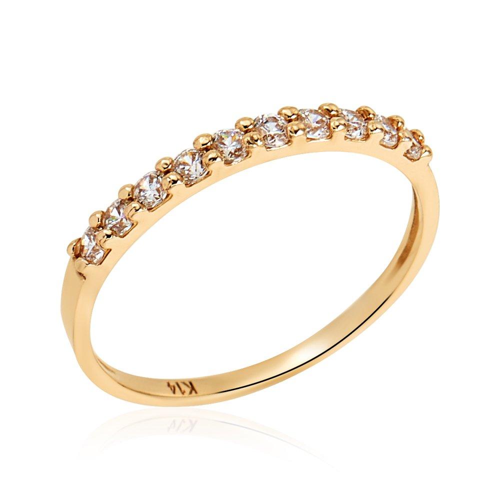 [Bnbgold] 14K Layered Gardling Cubic Ring Npr7467