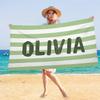 Personalized Beach Towel for with Name Text Custom Bath Towel for Hotel Gym Bathroom Add Own Design Soft Pool Towel for Gift