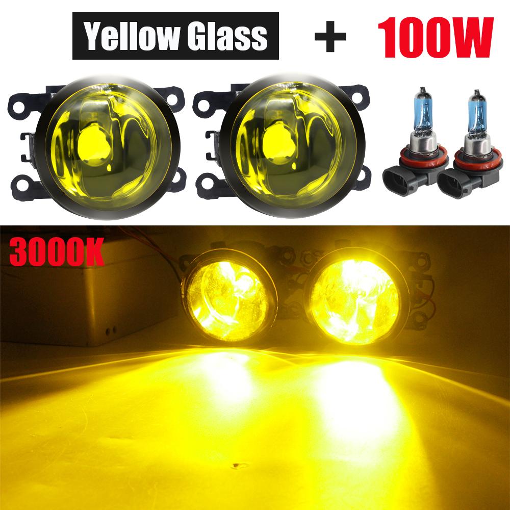 2 X Luz Antiniebla Halógena Lámpara Antiniebla Delantera de Coche 55W 100W Para Renault Duster Clio Scenic Koleos Megane Twingo Trafic Lodgy Kwid Kadjar