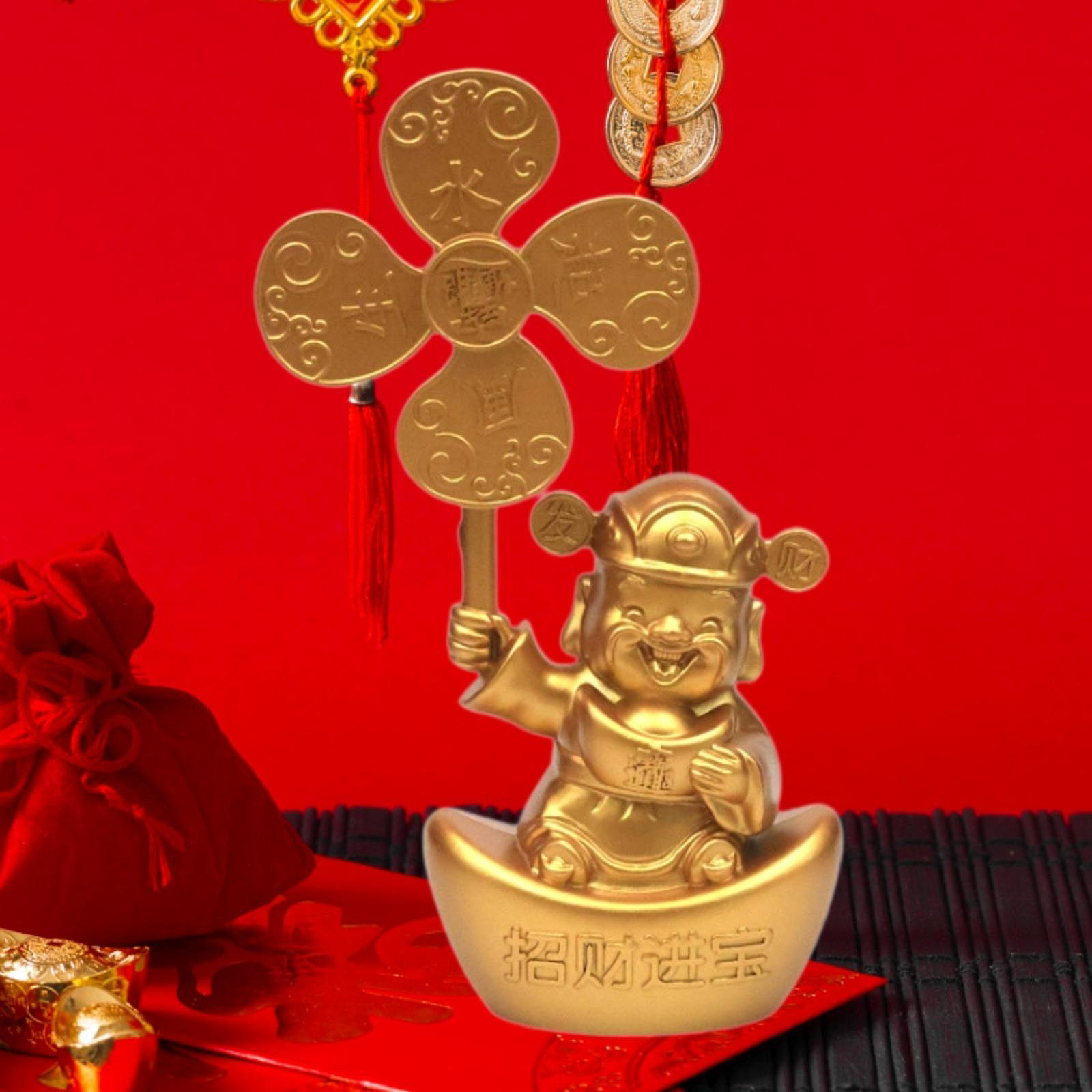 

Statue Feng Shui Craft Rotary Windmill Figurine Metal Artwork Sculpture Ornament Table Style A