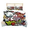 Hippie Graffiti Hip Hop 3D New Duvet Cover Pillowcase Bedding Set Adult Boy Girl Bedroom Decoration Children Single Double Large